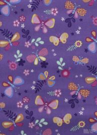 Dekorace fialové s motýlkem