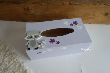 Krabička na kapesníky s mývalem