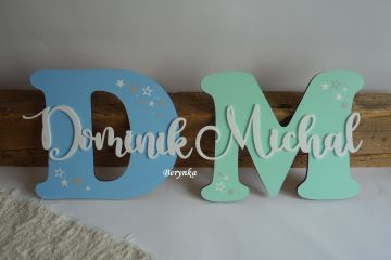 Dřevěné písmeno se jménem