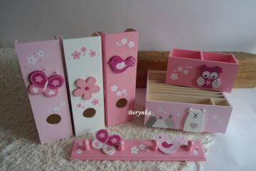 Dekorace pudrově v růžových odstínech