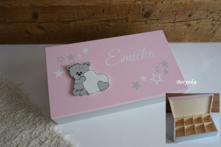 Šperkovnice s medvídkem se srdíčkem