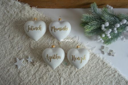 Vánoční ozdoby baňky se jménem