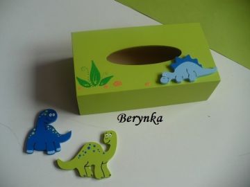 Krabička na kapesníky s dinosaurem