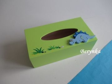 Krabička na kapesníky s dinosaurem