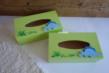 Krabička na kapesníky s dinosaurem