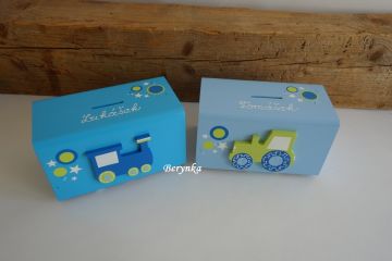 Dřevěná pokladnička pro děti