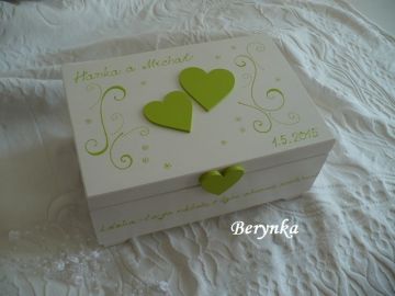 Svatební truhličky s vnitřní vložkou