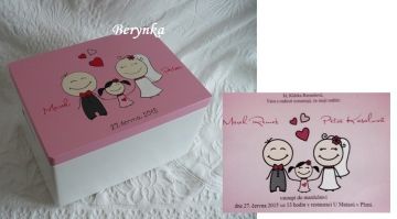 Svatební bedýnka s postavami