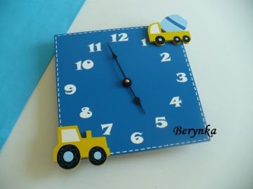 Dřevěné dekorace - modro-žlutá