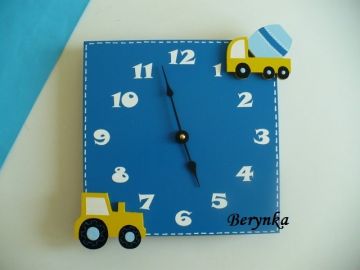 Dřevěné dekorace - modro-žlutá