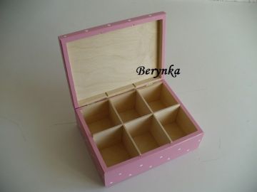 Dřevěné dekorace - puntíky