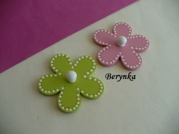 Dřevěné dekorace - puntíky