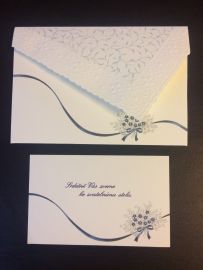 Svatební bedýnka s krajkou - k oznámení