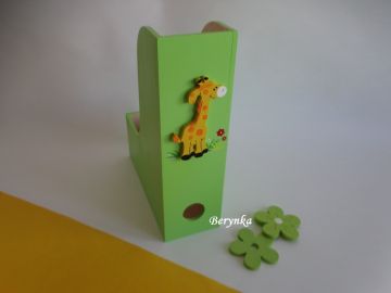 Dřevěný šanon se zvířátky