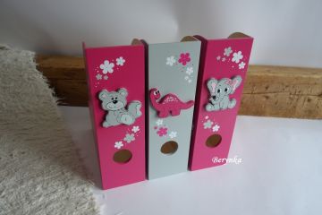 Dřevěný šanon se zvířátky