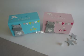 Dřevěná pokladnička pro děti