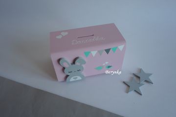 Dřevěná pokladnička pro děti