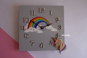 Dřevěné dekorace s jednorožcem