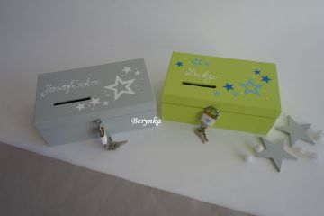 Dřevěná pokladničkaa