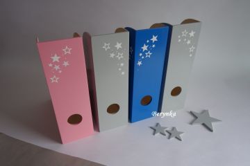 Dřevěný šanon s hvězdičkami