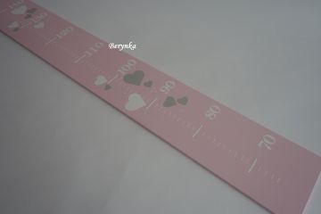 Dětský metr s medvídkem se srdíčkem