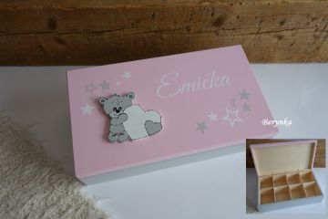 Šperkovnice s medvídkem se srdíčkem