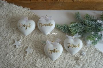 Vánoční ozdoby baňky se jménem